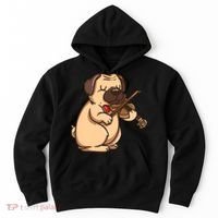 Violinist Pug Dog Violin Viola Player Music Lover Gift Girl Hoodie thumb 0
