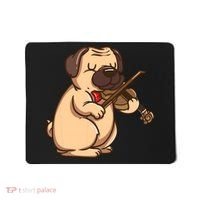Violinist Pug Dog Violin Viola Player Music Lover Gift Girl Mousepad thumb 0