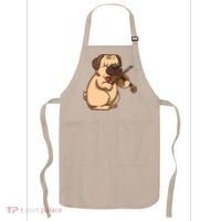 Violinist Pug Dog Violin Viola Player Music Lover Gift Girl Apron thumb 0