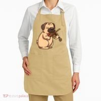 Violinist Pug Dog Violin Viola Player Music Lover Gift Girl Apron thumb 2