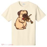 Violinist Pug Dog Violin Viola Player Music Lover Gift Girl T-Shirt thumb 0