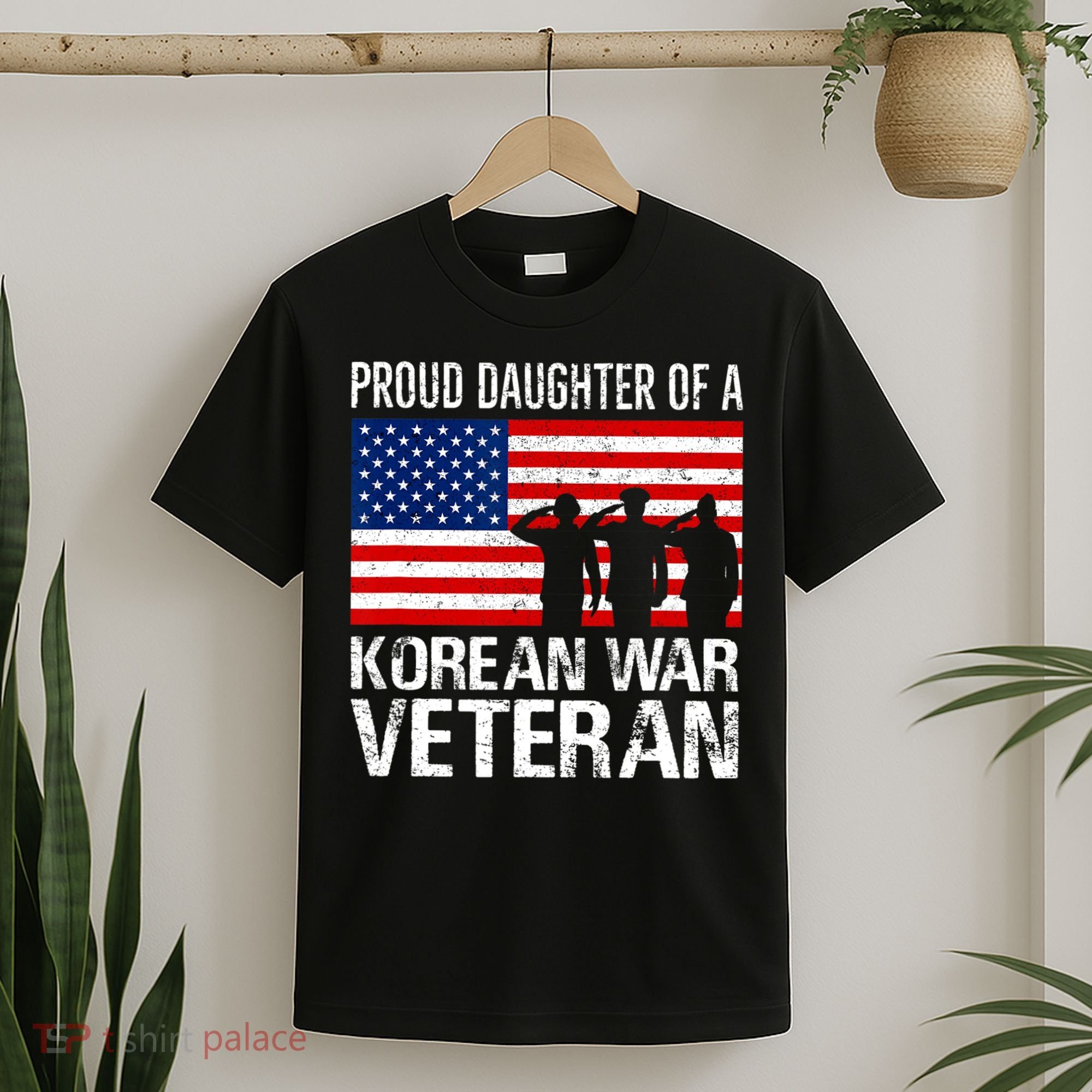 Vintage Proud Daughter Of A Korean War Veteran T-Shirt