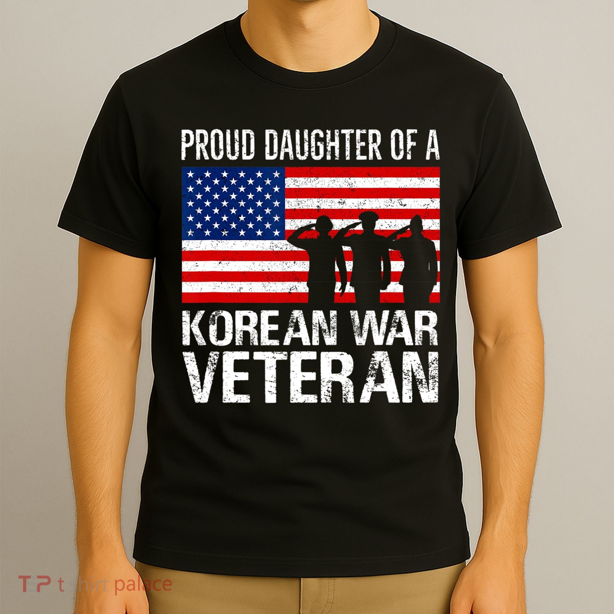 Vintage Proud Daughter Of A Korean War Veteran T-Shirt