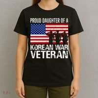 Vintage Proud Daughter Of A Korean War Veteran T-Shirt thumb 4