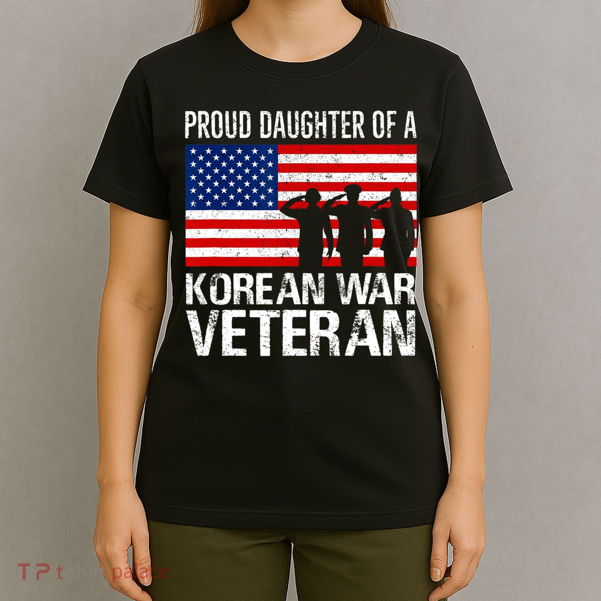 Vintage Proud Daughter Of A Korean War Veteran T-Shirt