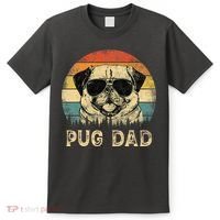 Vintage Pug Dad Dog Lovers FatherS Day T-Shirt thumb 0
