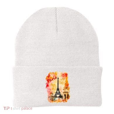 Vintage Paris Eiffel Tower Beanie