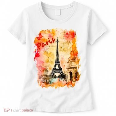 Vintage Paris Eiffel Tower Women's T-Shirt