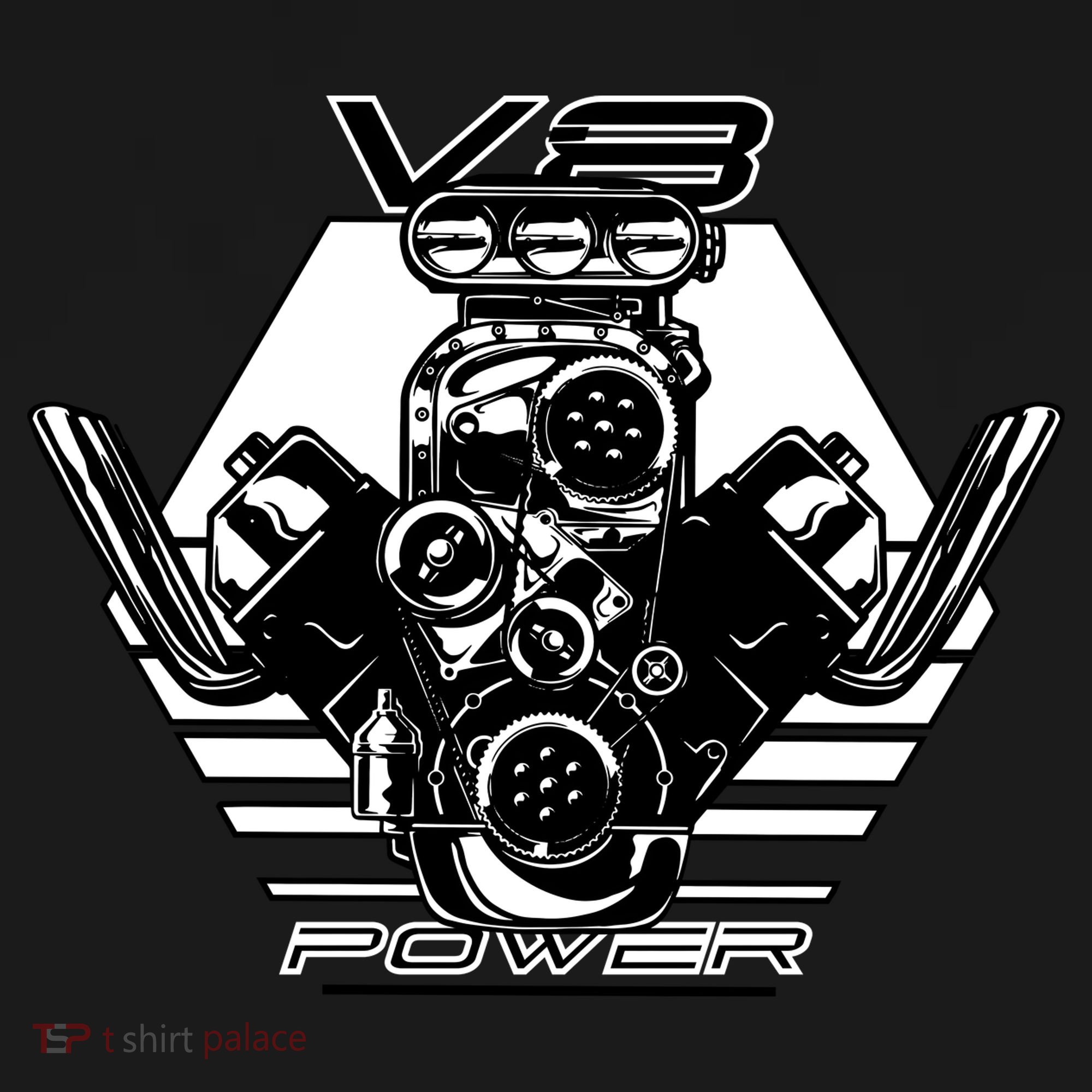 V8 Power Engine Ornament