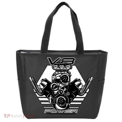 V8 Power Engine Tote Bag