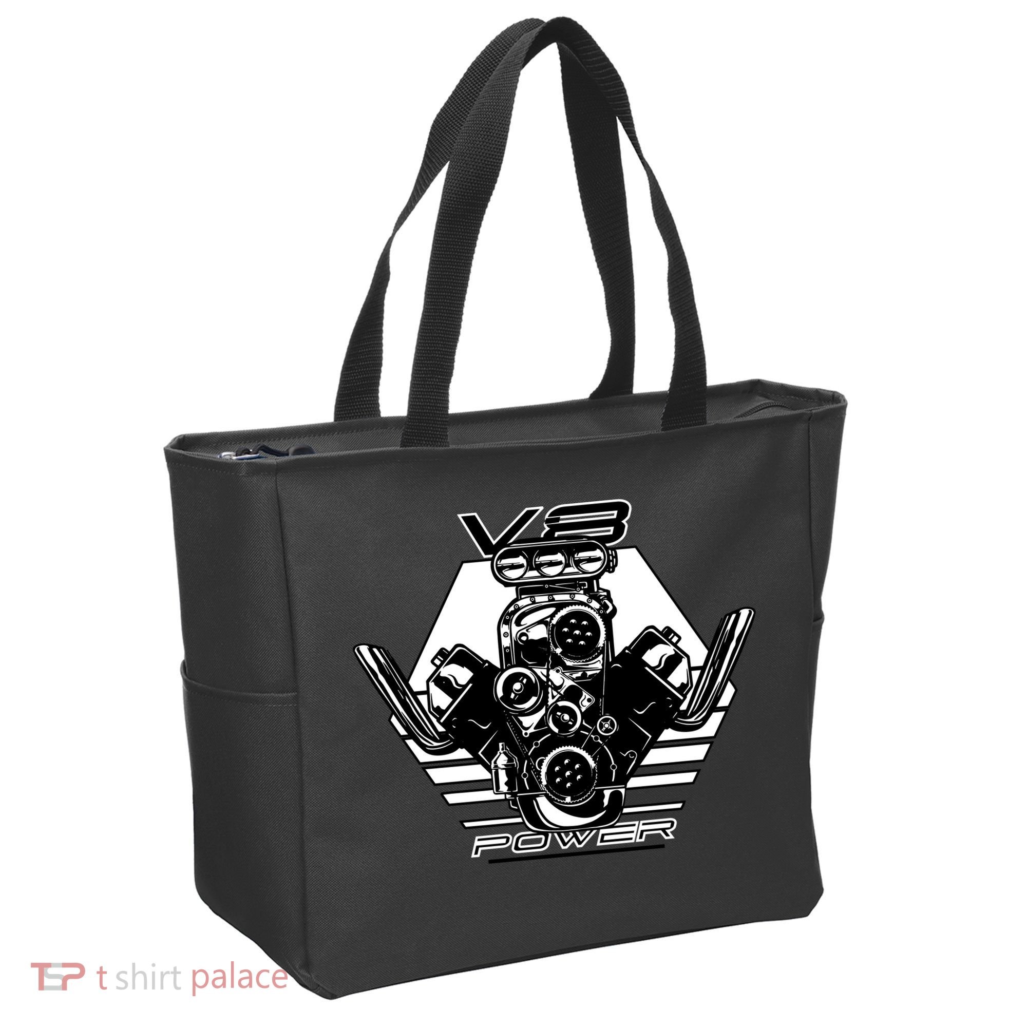 V8 Power Engine Tote Bag