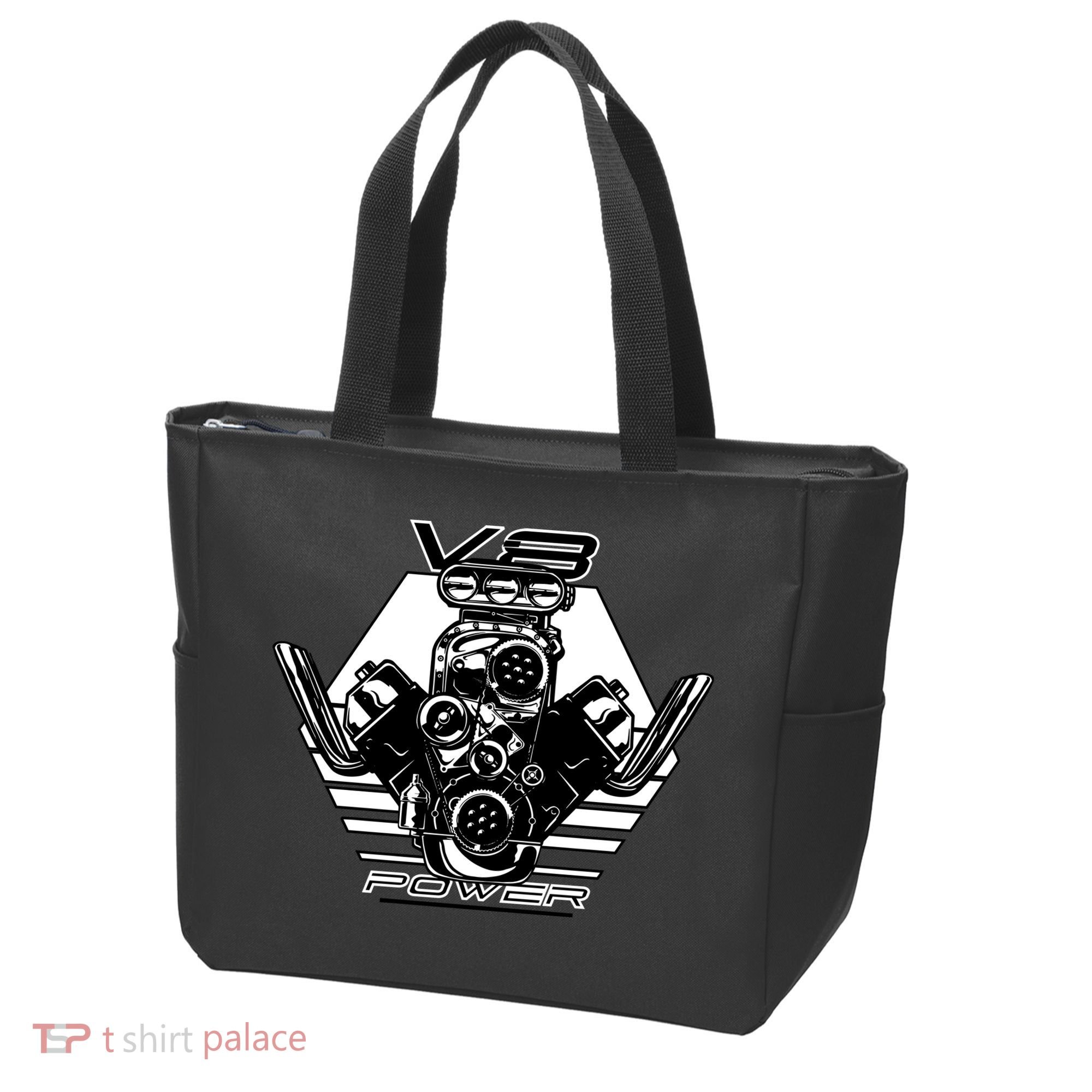 V8 Power Engine Tote Bag