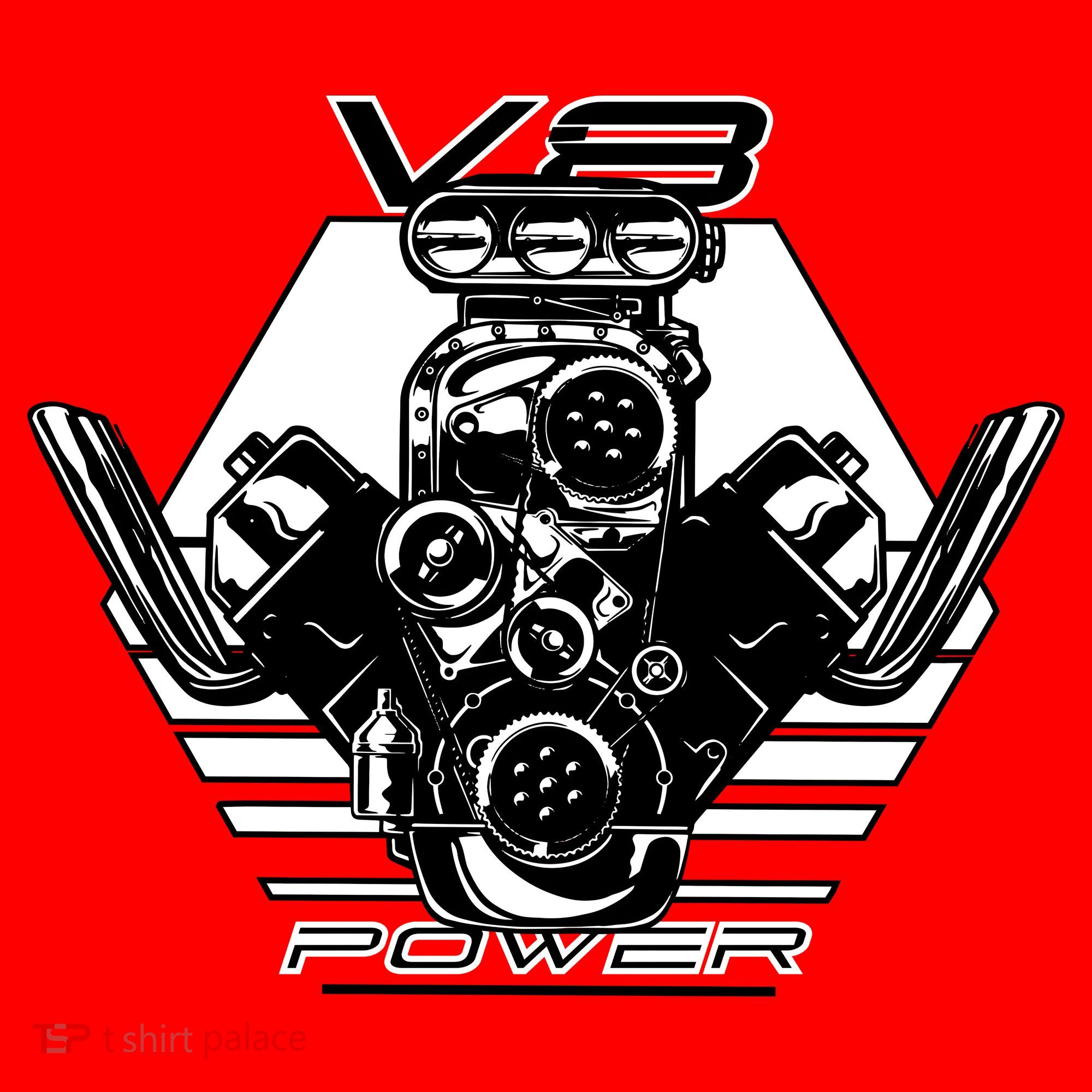 V8 Power Engine Santa Hat