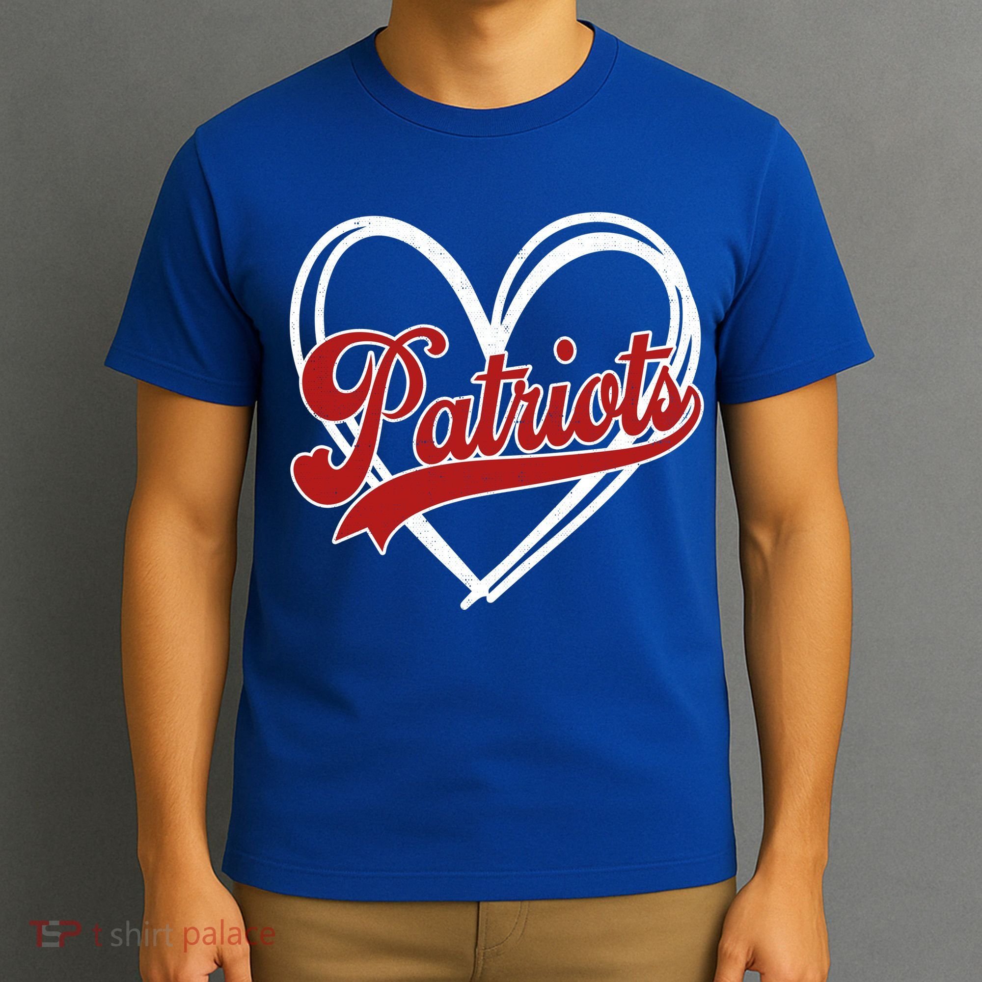 Vintage Patriots Fan School Spirit T-Shirt