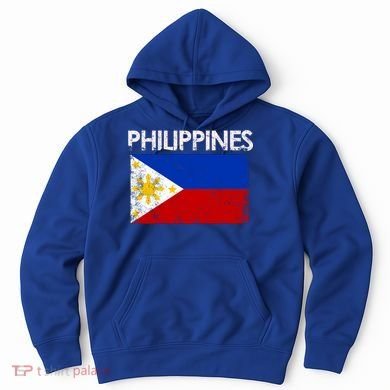 Vintage Philippines Filipino Flag Pride Gift Great Gift Hoodie