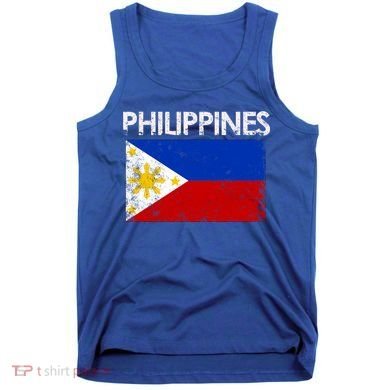 Vintage Philippines Filipino Flag Pride Gift Great Gift Tank Top