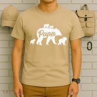 Vintage Papa Father Bear With 4 Cub Mothers Day T-Shirt thumb 6