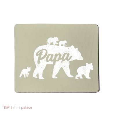 Vintage Papa Father Bear With 4 Cub Mothers Day Mousepad