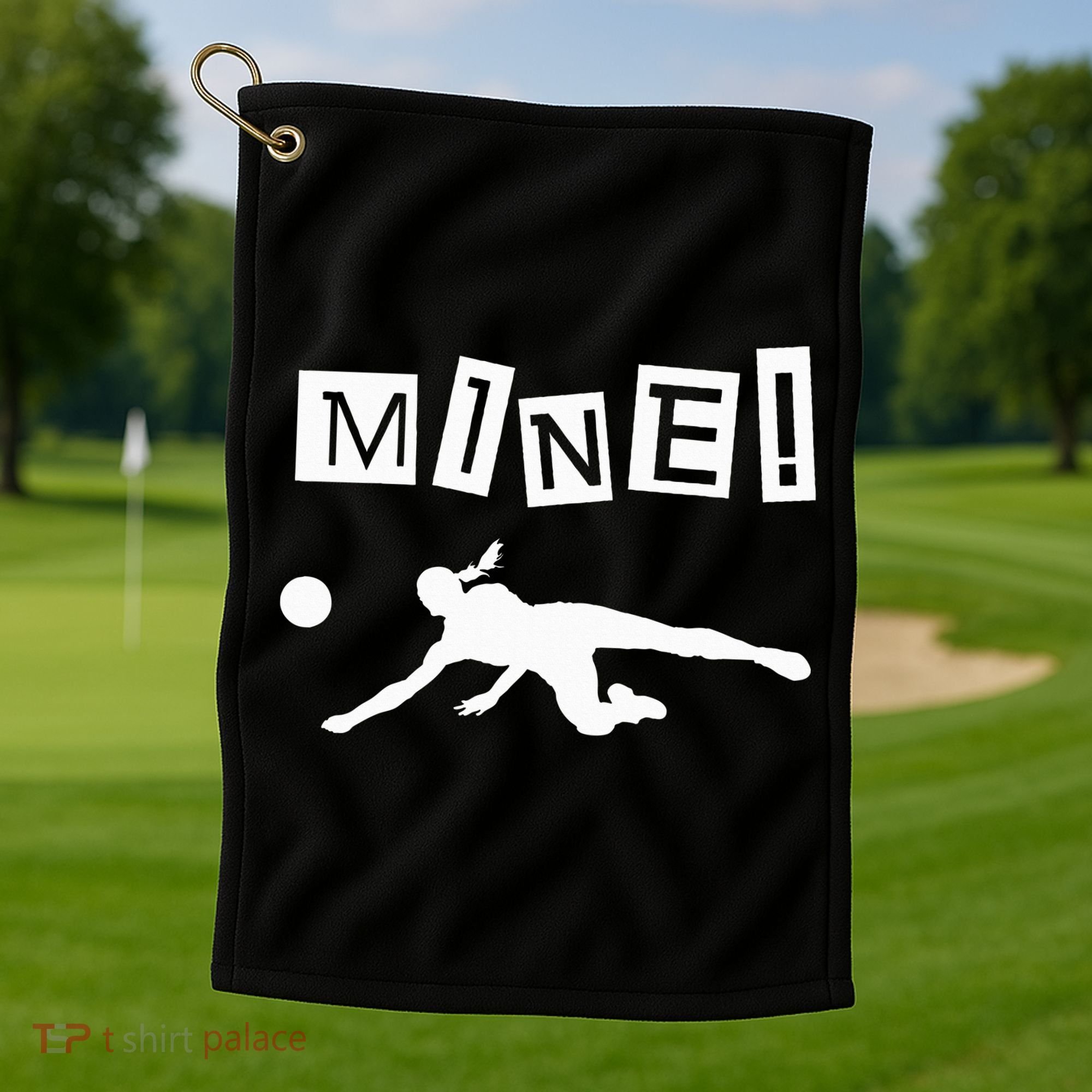 Volleyball Player Funny Volleyball Golf Towel