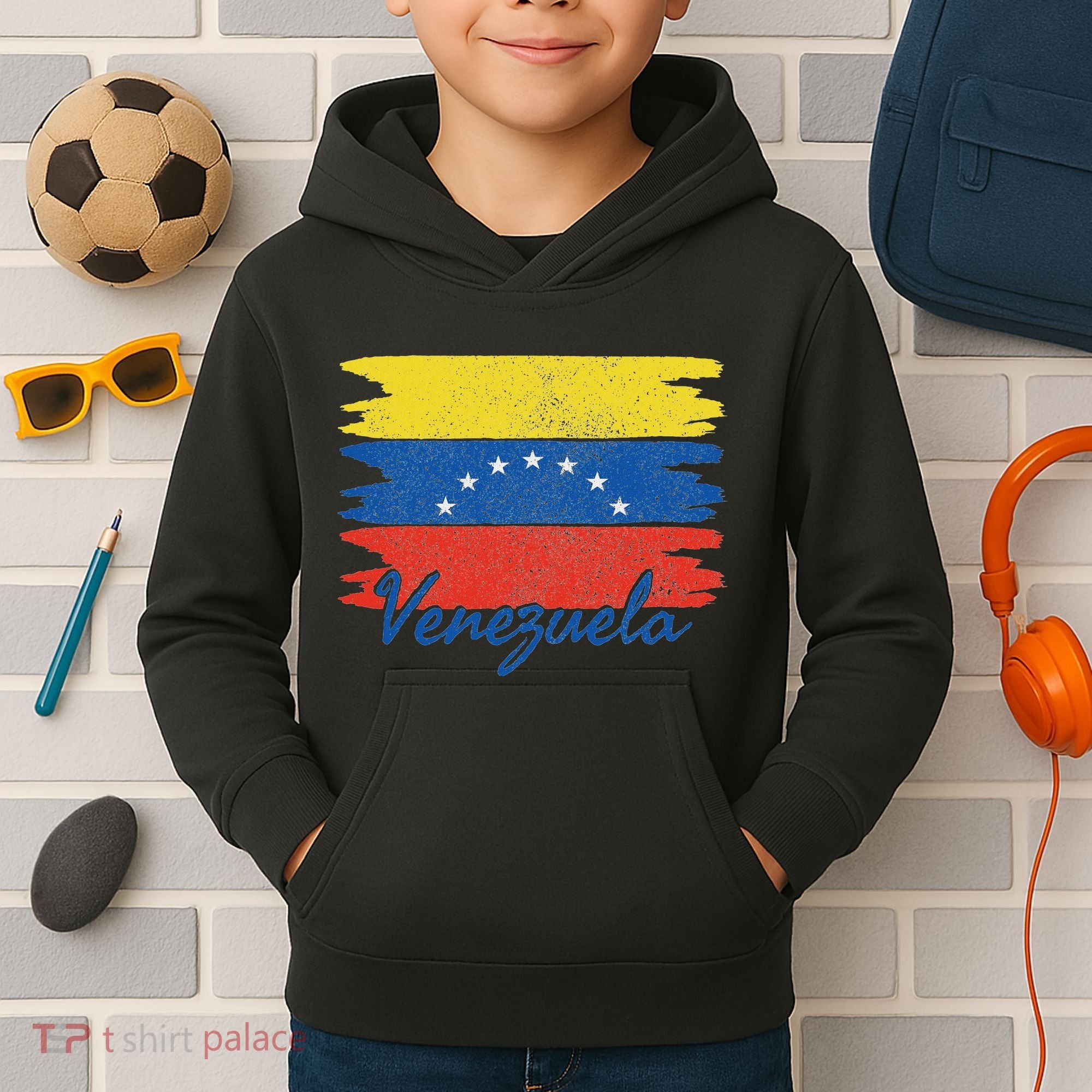 Venezuelan Pride Flag Kids Hoodie