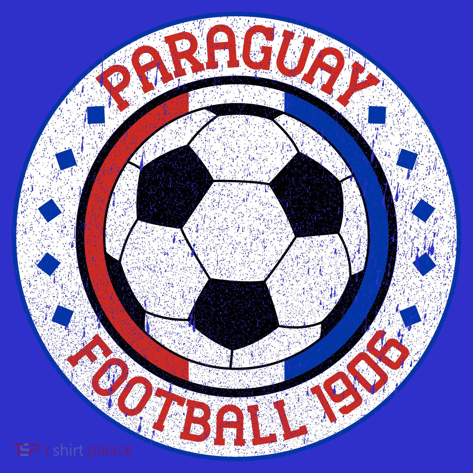 Vintage Paraguay Football 1906 Soccer Emblem T-Shirt