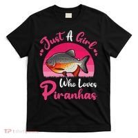 Vintage Piranha Fish Lover Just A Who Loves Piranhas T-Shirt thumb 0