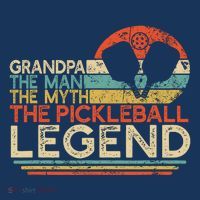 Vintage Pickleball Grandpa The Man The Myth The Legend T-Shirt thumb 7