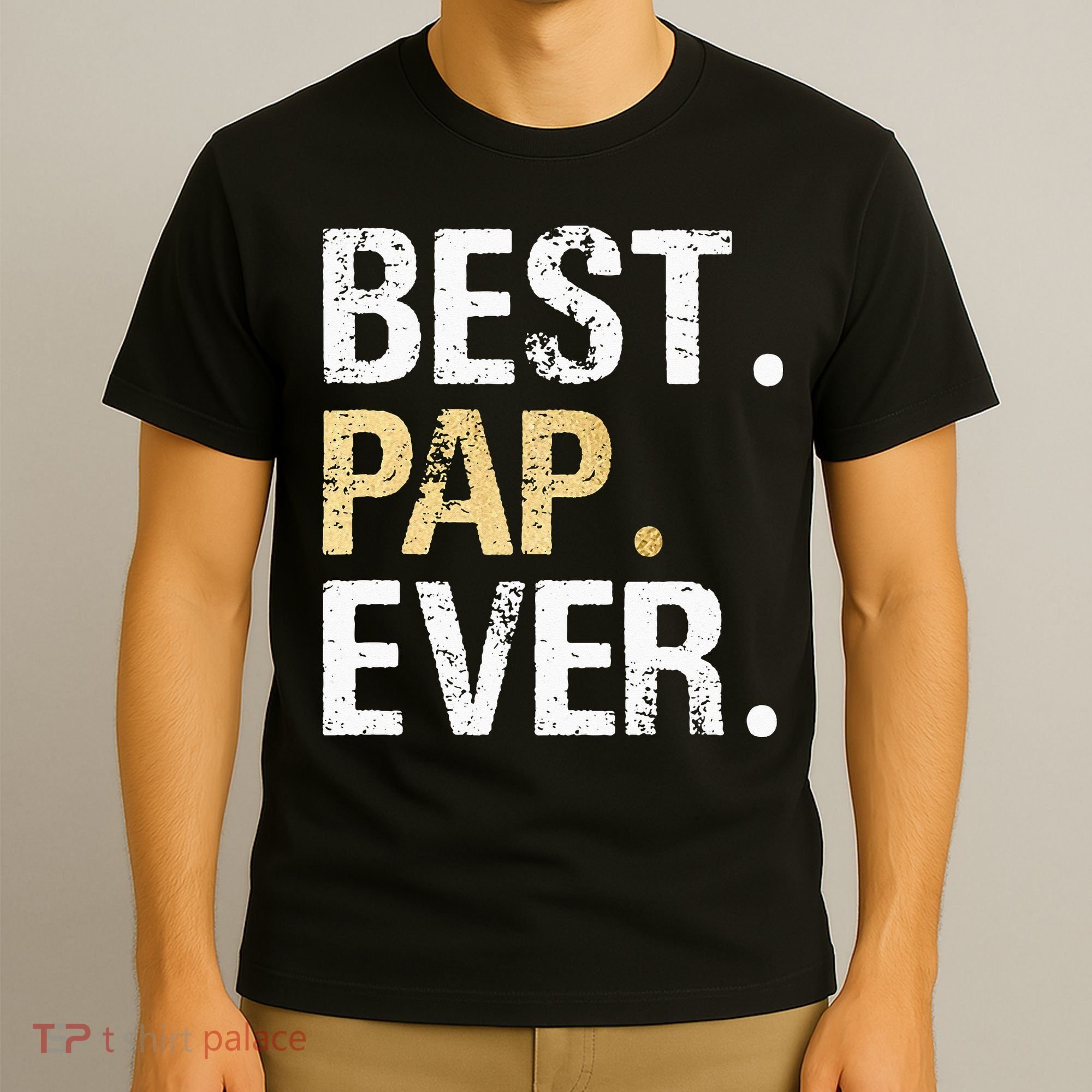 Vintage Pap Gift From Granddaughter Grandson Best Pap T-Shirt