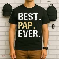 Vintage Pap Gift From Granddaughter Grandson Best Pap T-Shirt thumb 6