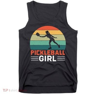 Vintage Pickleball Girl Paddle Tank Top