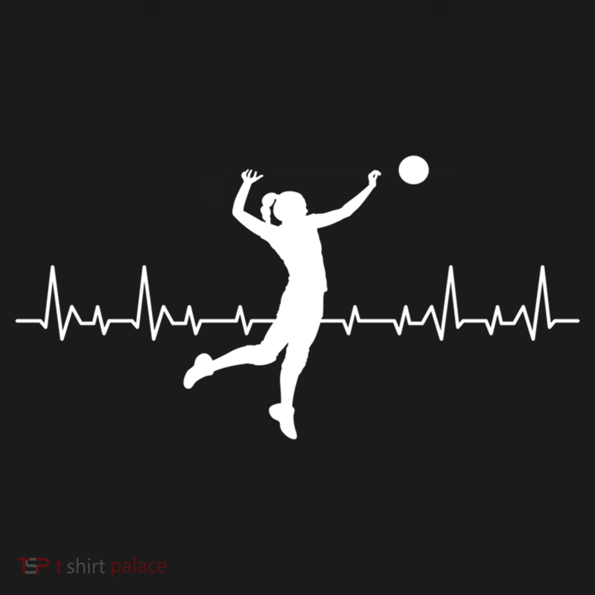 Volleyball Playing Heartbeat Volleyball Player Sport Lover Gift Ornament
