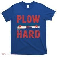 Vintage Plow Hard Farming Farmer Life Dad Grandpa Tractor Gift T-Shirt thumb 0