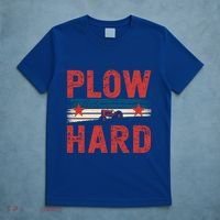 Vintage Plow Hard Farming Farmer Life Dad Grandpa Tractor Gift T-Shirt thumb 5