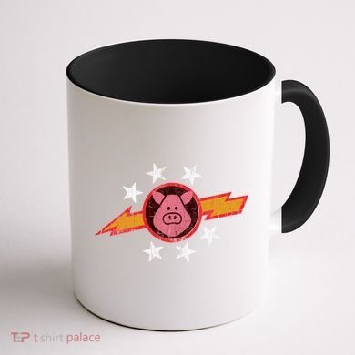 Vintage Pigs In Space Coffee Mug back