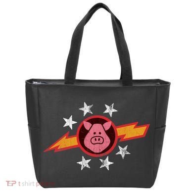Vintage Pigs In Space Tote Bag