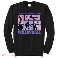 Volleyball Player I'm Just A  Who Loves Volleyball Sweatshirt thumb 0
