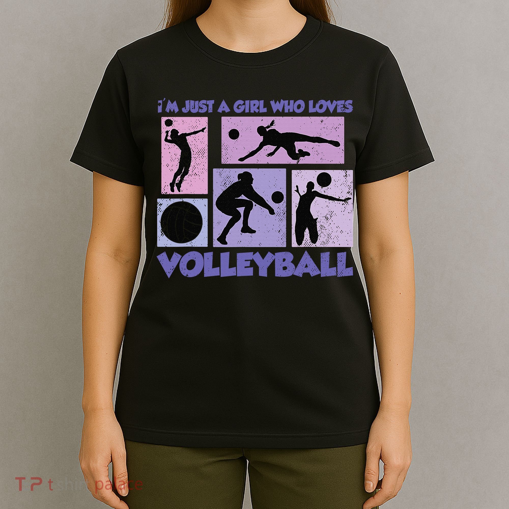 Volleyball Player I'm Just A  Who Loves Volleyball T-Shirt