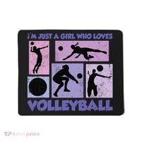 Volleyball Player I'm Just A  Who Loves Volleyball Mousepad thumb 0