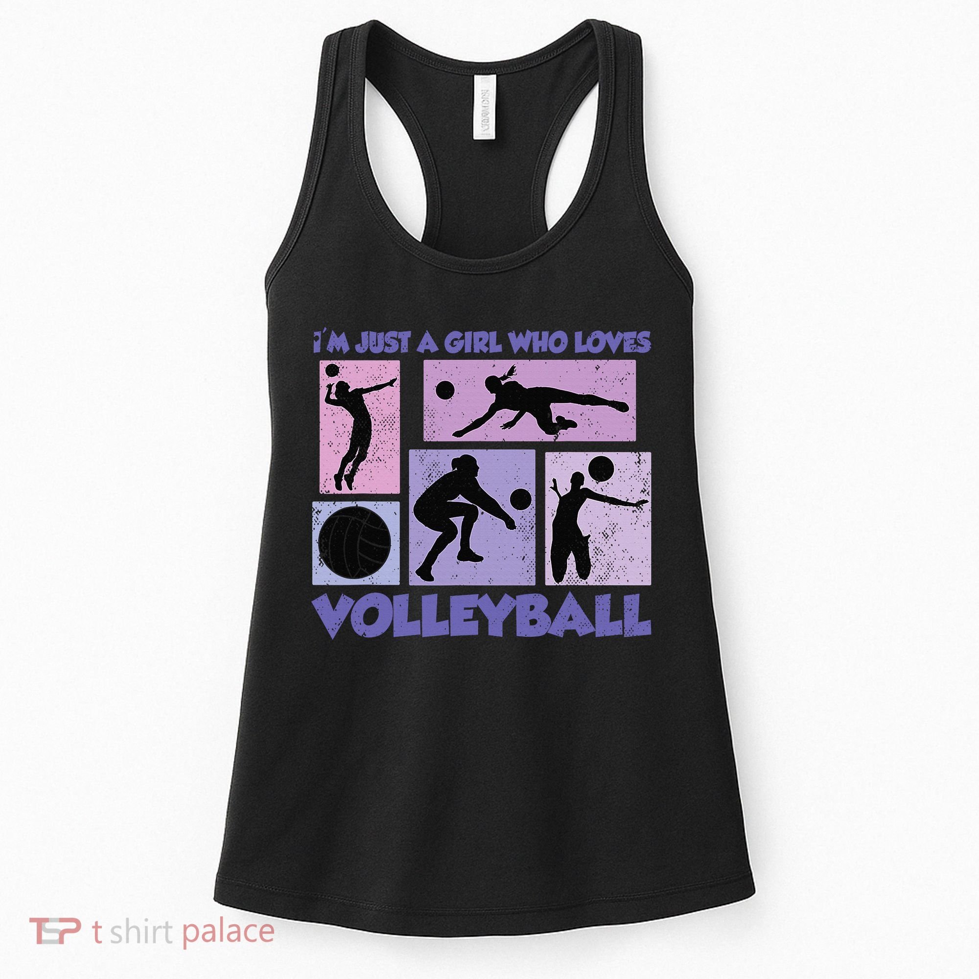 Volleyball Player I'm Just A  Who Loves Volleyball Women's Tank Top