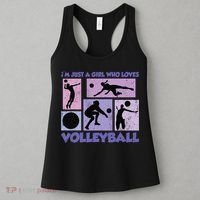Volleyball Player I'm Just A  Who Loves Volleyball Women's Tank Top thumb 3