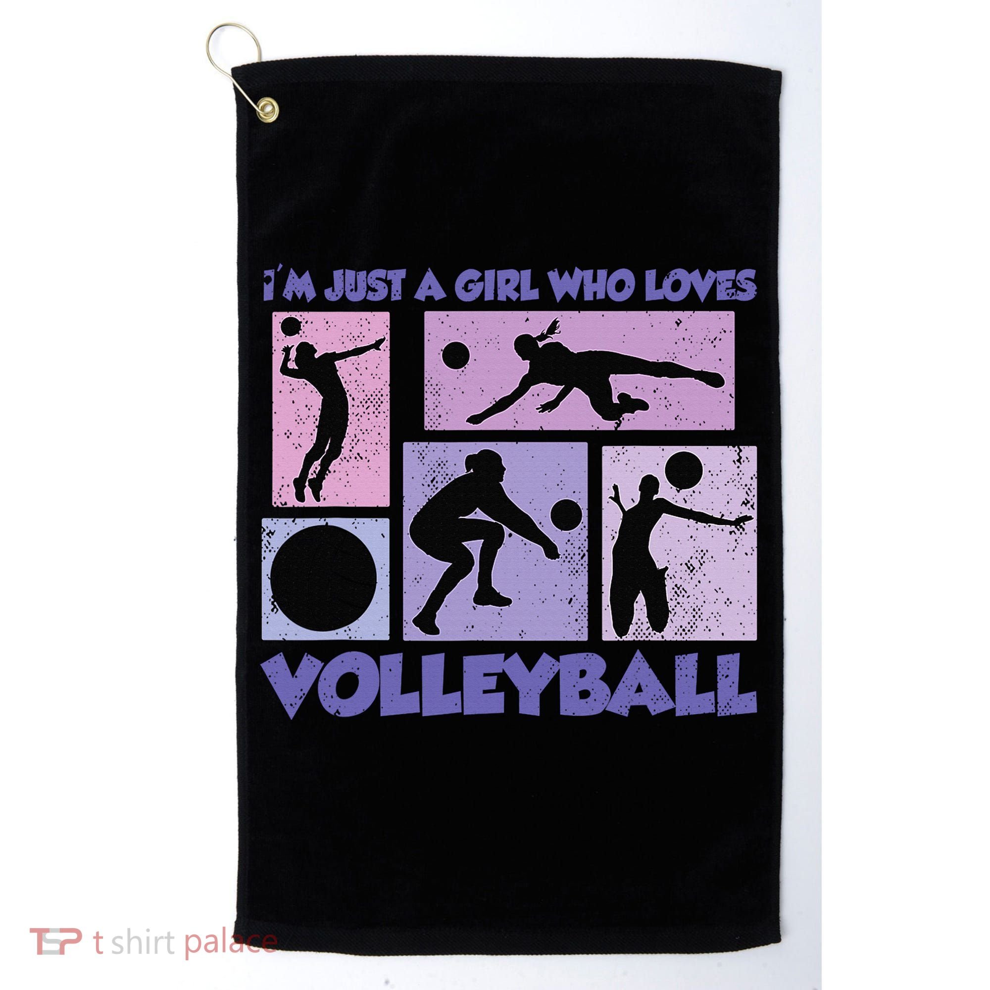 Volleyball Player I'm Just A  Who Loves Volleyball Golf Towel
