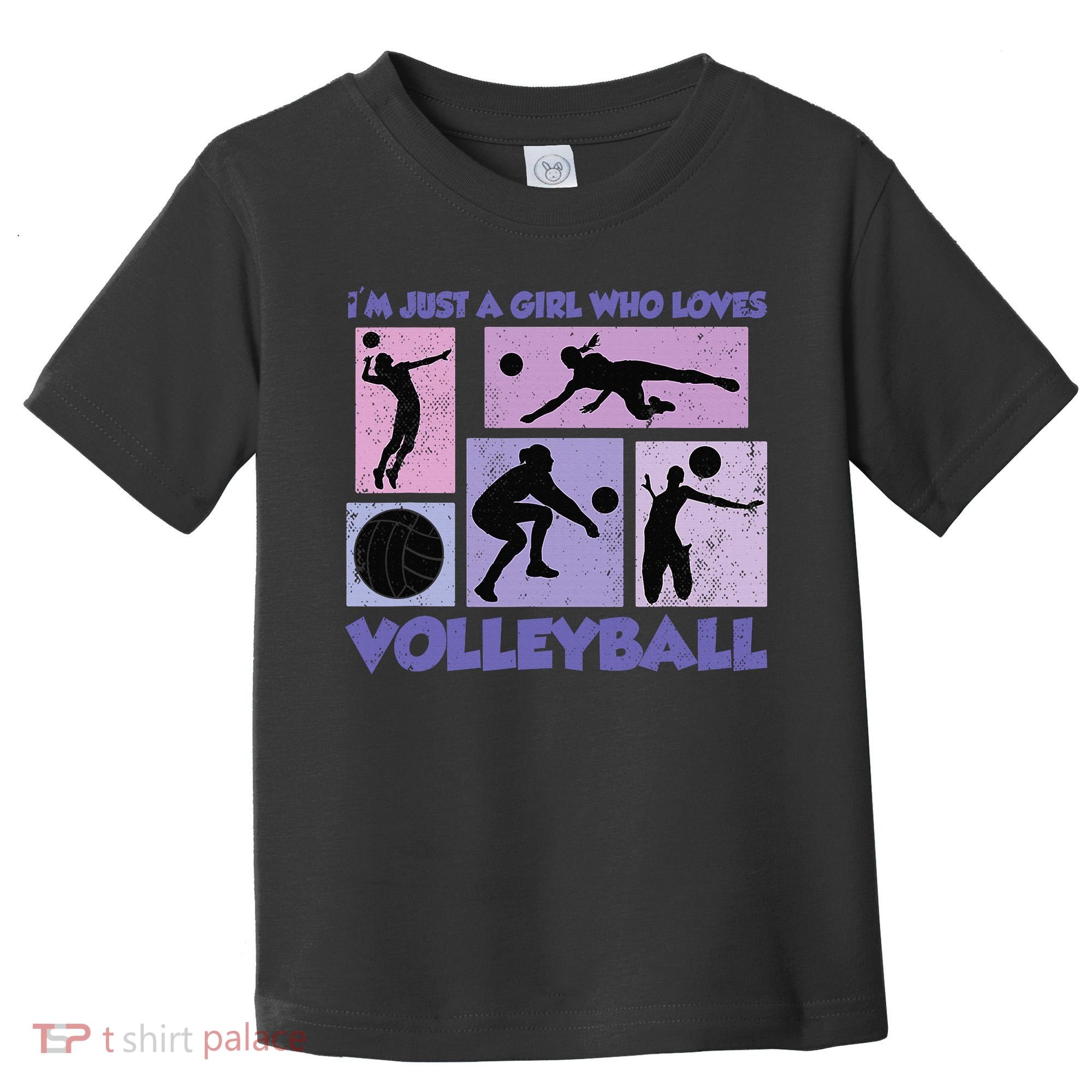 Volleyball Player I'm Just A  Who Loves Volleyball Toddler T-Shirt