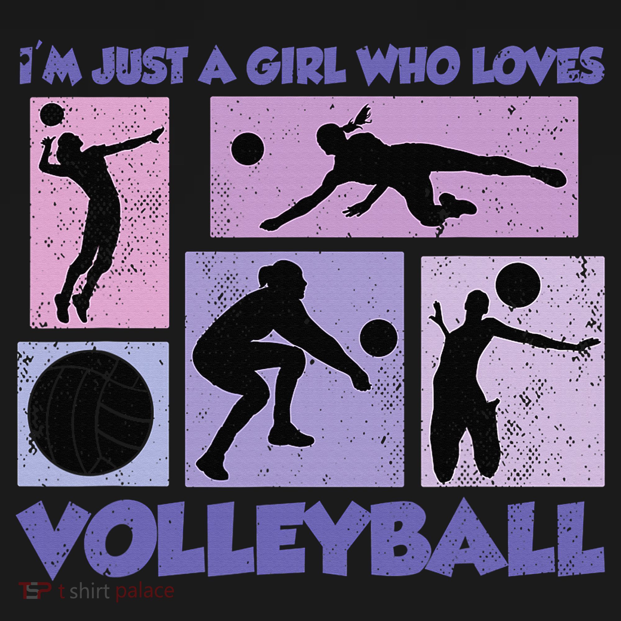 Volleyball Player I'm Just A  Who Loves Volleyball Toddler T-Shirt