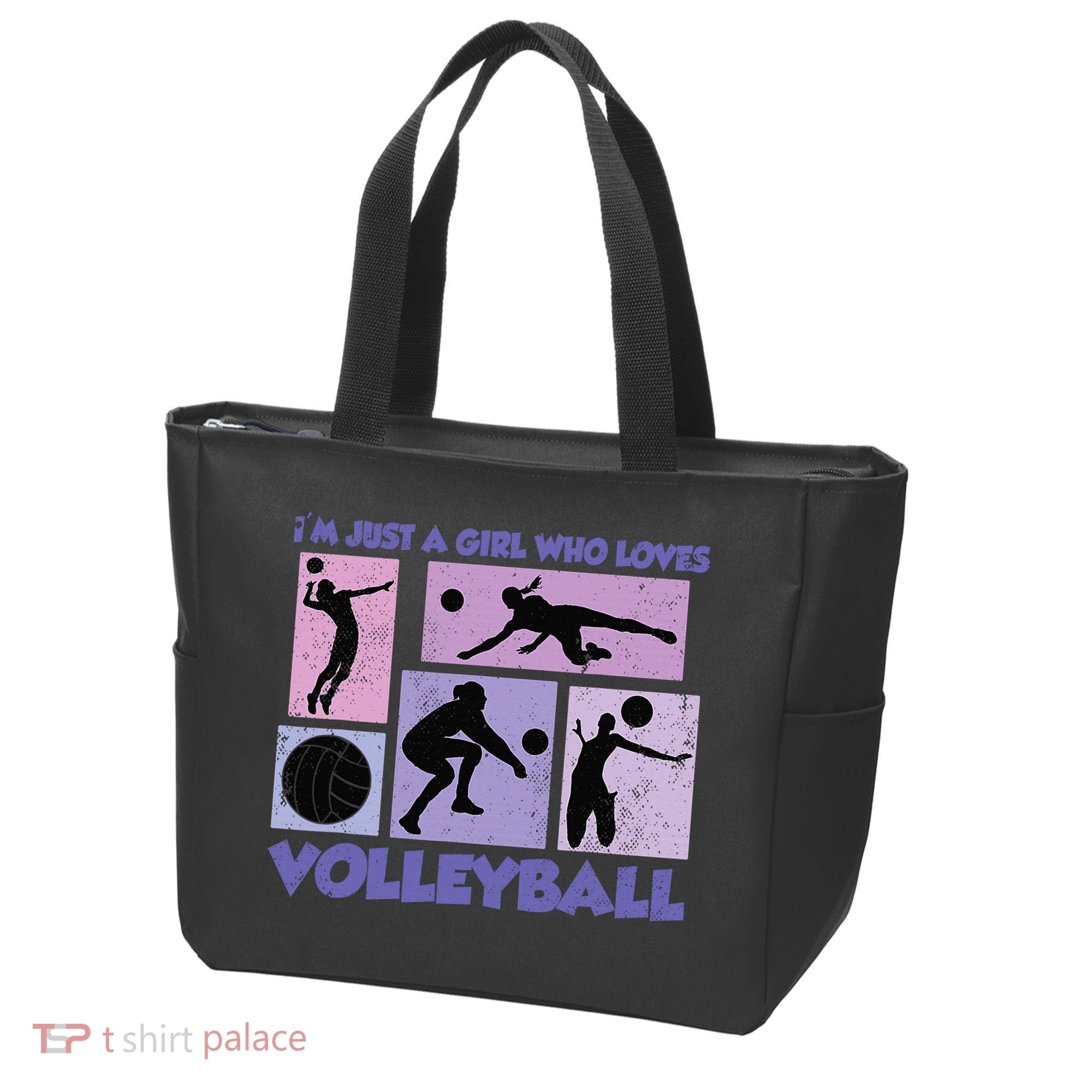 Volleyball Player I'm Just A  Who Loves Volleyball Tote Bag