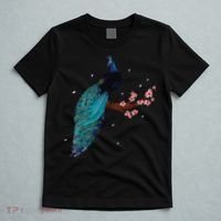 Vintage Peacock Japanese Beauty Bird Flower Gift T-Shirt thumb 5