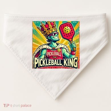 Vintage Pickleball King USA-Made Doggie Bandana