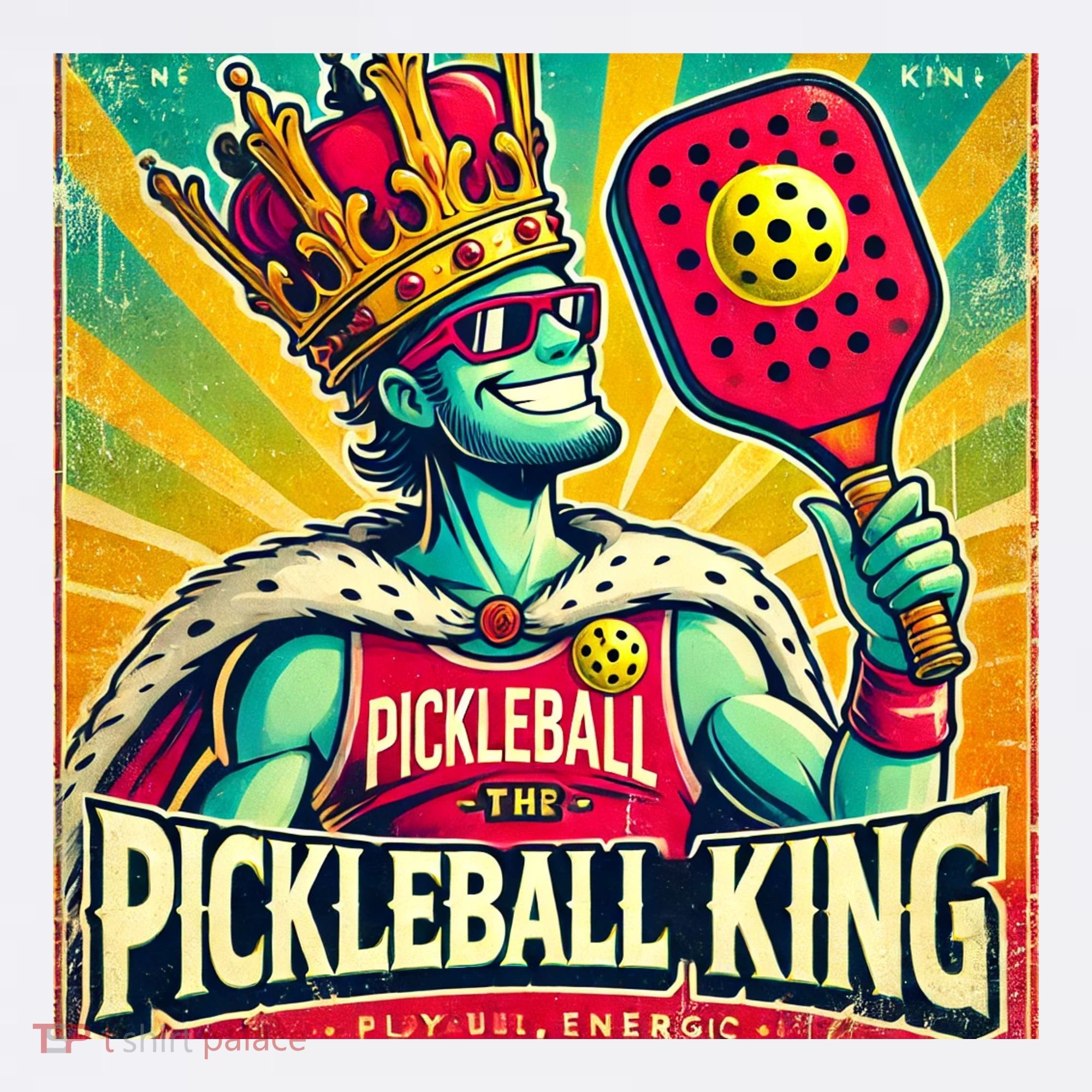 Vintage Pickleball King T-Shirt