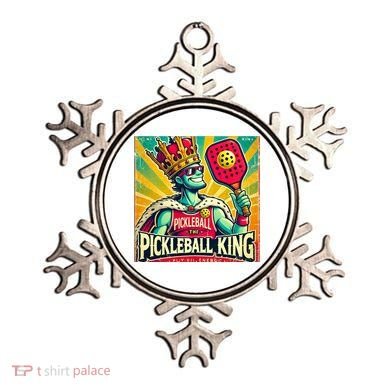 Vintage Pickleball King Ornament