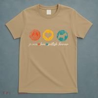 Vintage Peace Love Scottish Terrier Dog Lover Gifts T-Shirt thumb 5