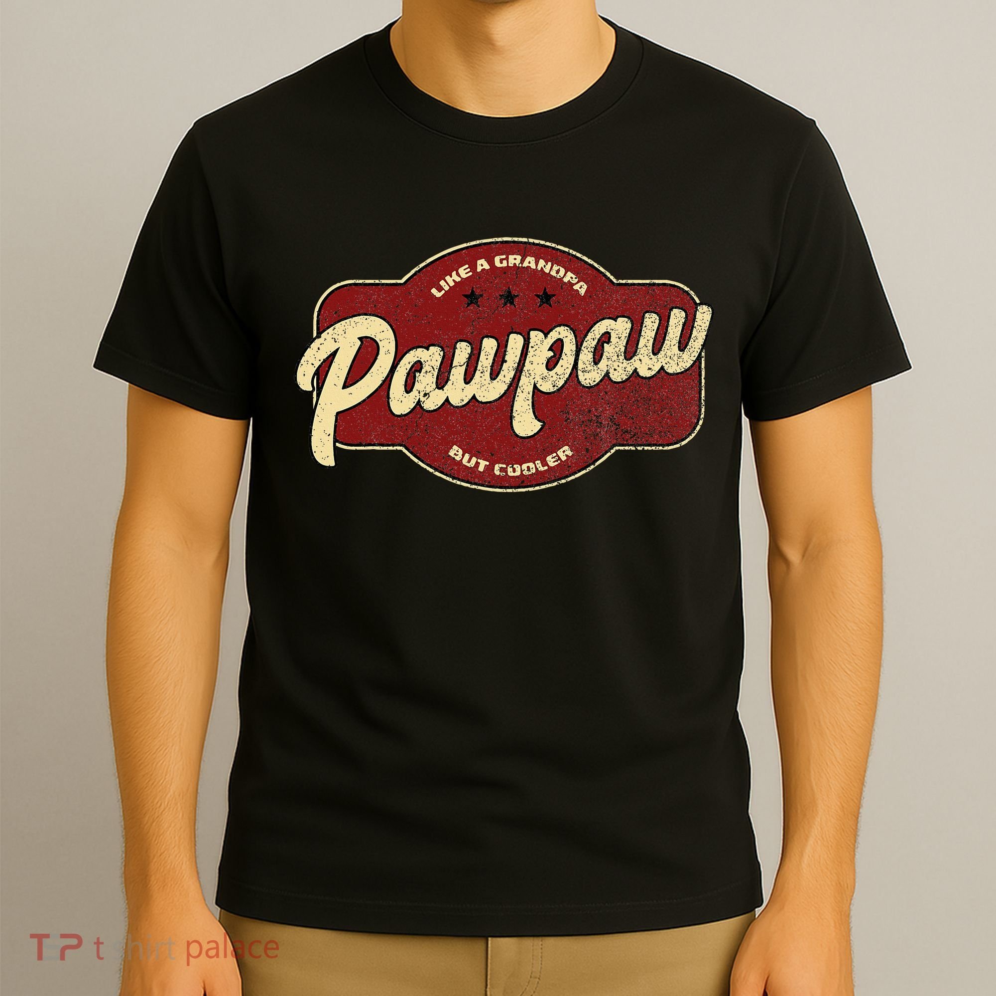 Vintage Pawpaw Like a Grandpa but Cooler  Grandpa Pawpaw T-Shirt